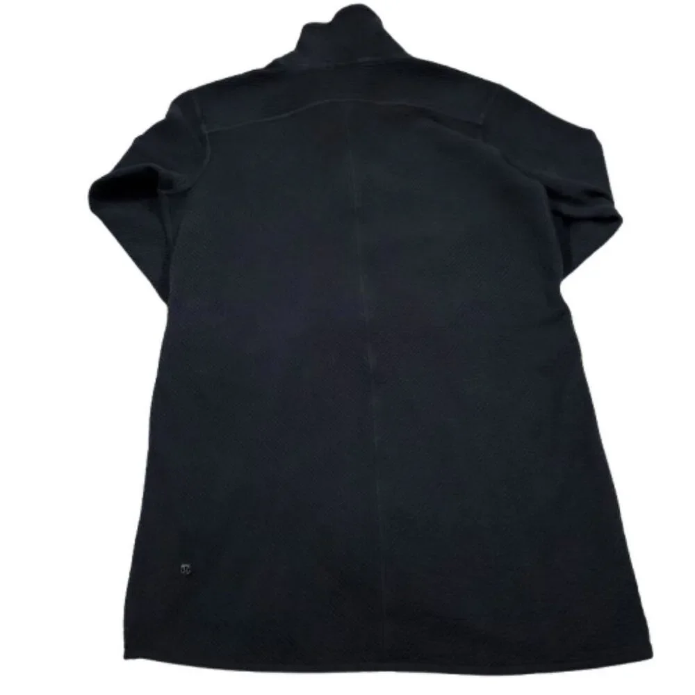 READ Lululemon On Repeat Jacket Women's Size 10 Black Full Zip Longline Slim Fit